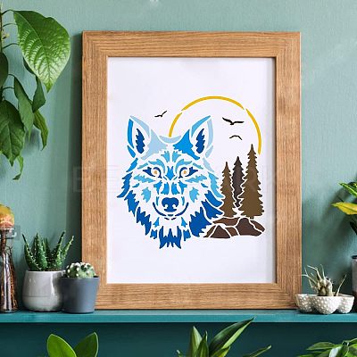 Plastic Reusable Drawing Painting Stencils Templates DIY-WH0172-259-1