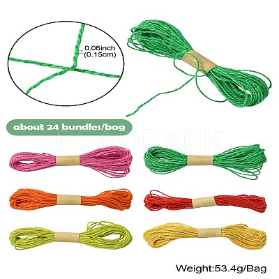 6 Colors Jute Cord OCOR-CJ0001-09-1