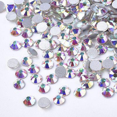 Glass Flat Back Rhinestone Cabochons RGLA-S002-20SS-15-1