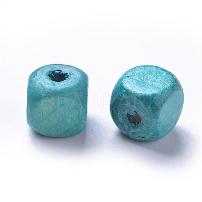 Dyed Natural Wood Beads WOOD-S617-8-LF-1