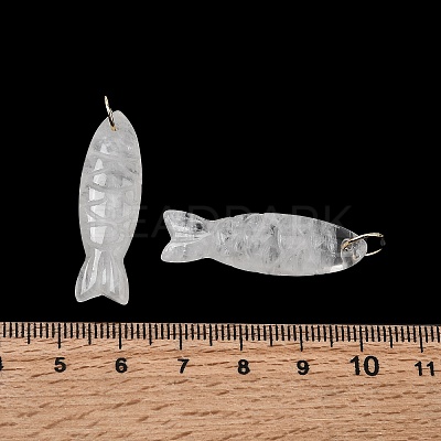 Natural Quartz Crystal Carved Pendants G-G314-01G-09-1