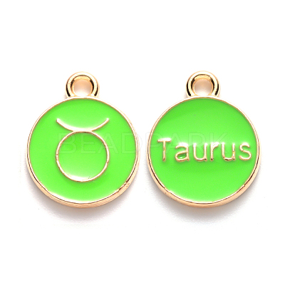 Alloy Enamel Pendants ENAM-S124-01B-06C-1
