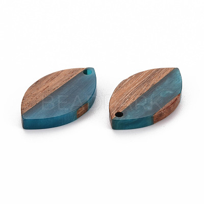 Resin & Walnut Wood Pendants X-RESI-S389-074-1