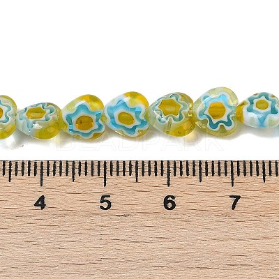Handmade Millefiori Lampwork Beads Strands LAMP-G166-15J-1