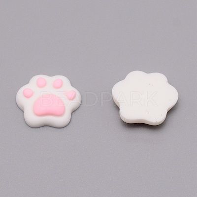 Opaque Resin Cabochons RESI-WH0021-05B-1