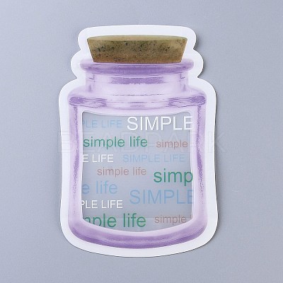 Reusable Bottle Shape Zipper Sealed Bags OPP-Z001-04-A-1