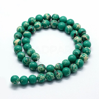 Synthetic Imperial Jasper Beads Strands G-I199-35-6mm-1