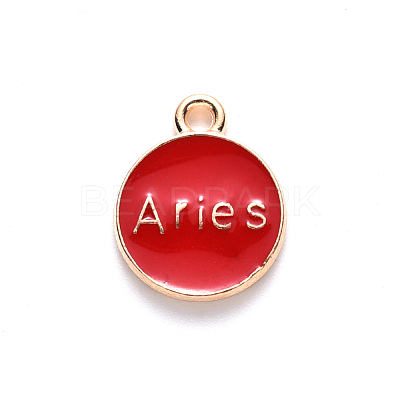 Alloy Enamel Pendants ENAM-S124-01A-07A-1