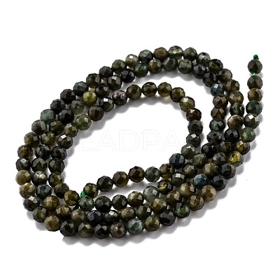 Natural Green Tourmaline Beads Strands G-H266-06C-1