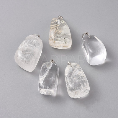 Natural Quartz Crystal Pendants G-k302-B24-1