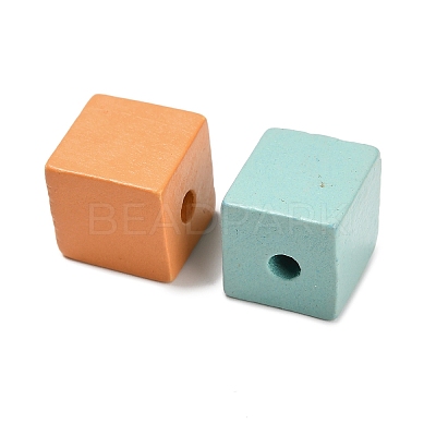 Printed Wood Beads WOOD-Z006-01A-1