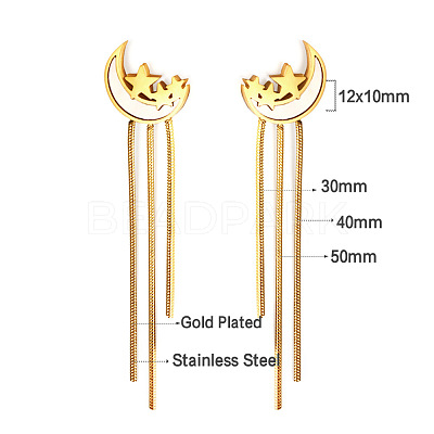 304 Stainless Steel & Shell Stud Earrings for Women WG2C931-01-1
