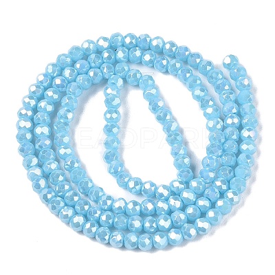 Electroplate Glass Beads Strands LS-EGLA-A044-P1mm-B08-1