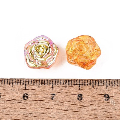 Electroplate Transparent Glass Beads Strands EGLA-N056-02A-05-1
