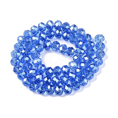 Electroplate Glass Beads Strands EGLA-A044-T8mm-A14-1