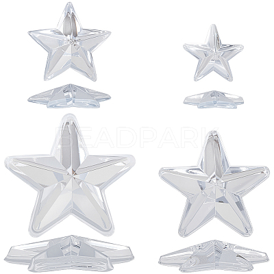 100Pcs Acrylic Rhinestone Cabochons OACR-CY0001-01-1