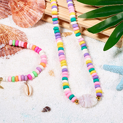 4 Strands 4 Style Handmade Polymer Clay Beads CLAY-CW0001-05-1