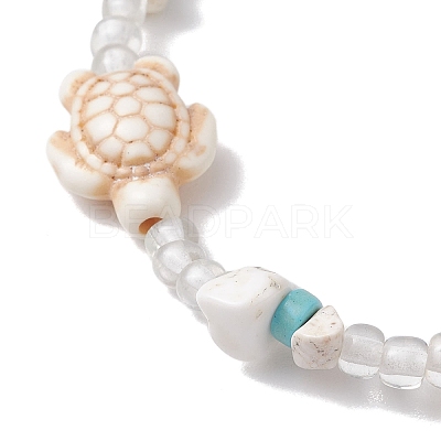 Summer Beach Turtle Anklets AJEW-AN00673-1
