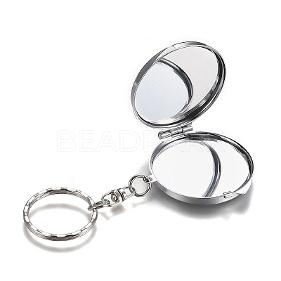 Iron Folding Mirror Keychain KEYC-H110-03P-1