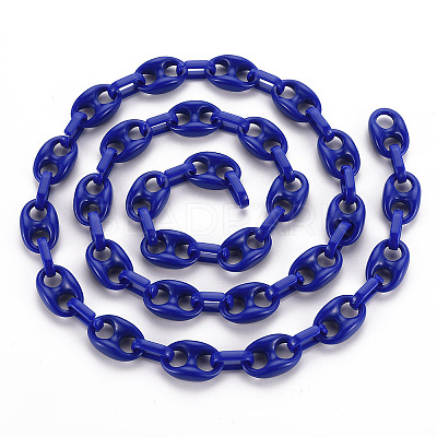 Handmade Opaque Acrylic Link Chains LS-CHAC-ZX0001-01B-1