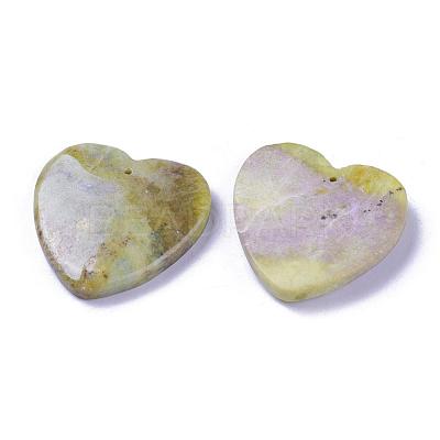 Natural Peridot Pendants G-E464-30-1