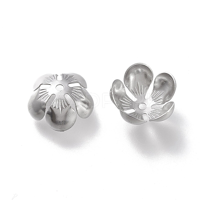 Non-Tarnish 304 Stainless Steel Bead Caps STAS-K194-14P-1