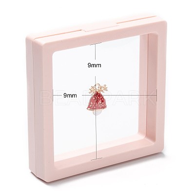 Square Transparent PE Thin Film Suspension Jewelry Display Box LS-X1-CON-D009-01A-04-1
