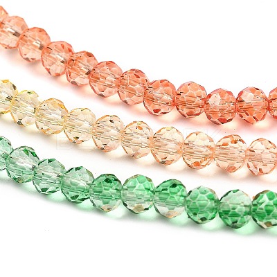 Transparent Painted Glass Beads Strands LS-DGLA-A034-T3mm-A04-1