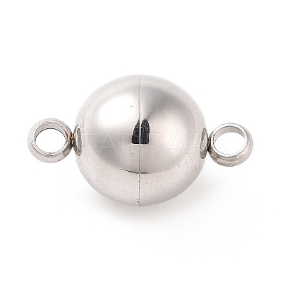 Tarnish Resistant 304 Stainless Steel Magnetic Clasps with Loops STAS-I137-07C-1