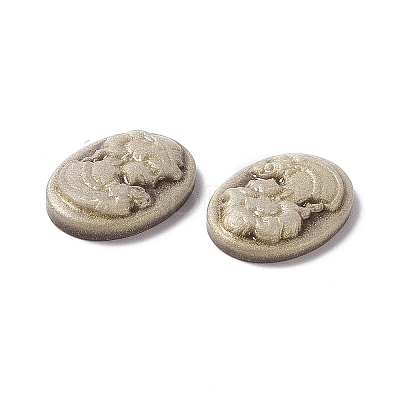 Cameos Opaque Resin Cabochons X-RESI-C016-01A-1