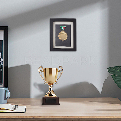 Rectangle Wood Medal Display Frame AJEW-WH0348-322B-1