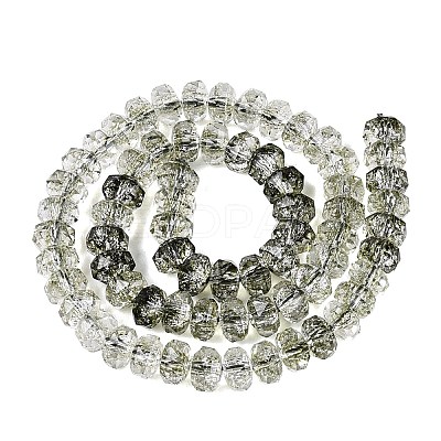 Crackle Transparent Glass Beads Strands GLAA-N068-03A-02-1