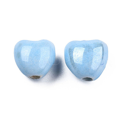 Glazed Porcelain Beads PORC-T007-21-07-1