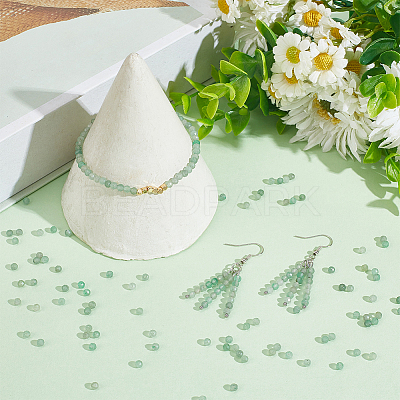 2 Strands Natural Green Aventurine Beads Strands G-NB0005-02-1