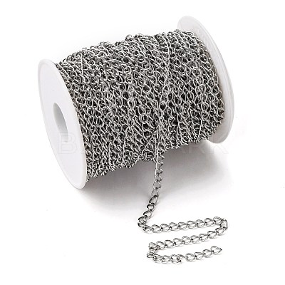 Tarnish Resistant 304 Stainless Steel Curb Chains CHS-Q001-22-1
