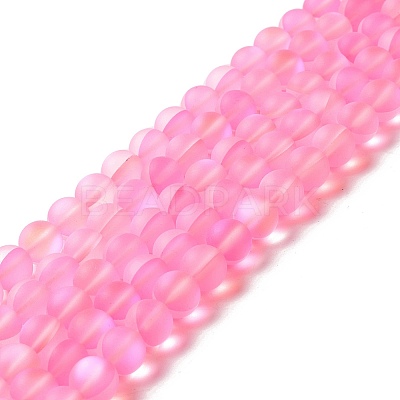 Synthetic Moonstone Beads Strands G-E573-01C-25-1
