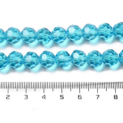 Transparent Glass Beads EGLA-A035-T10mm-D08-1