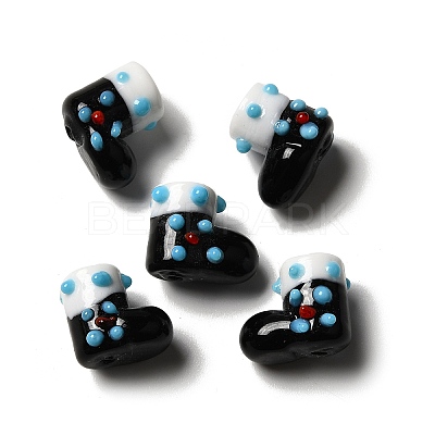 Handmade Lampwork Bumpy Beads Strands LAMP-U001-01D-1-1