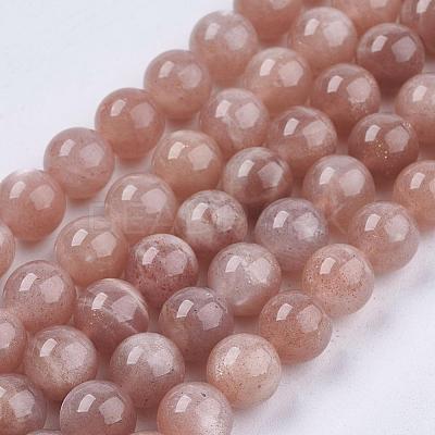 Natural Sunstone Beads Strands G-J157-6mm-07-1
