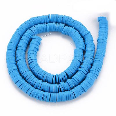 Handmade Polymer Clay Bead Strands CLAY-T002-6mm-30-1