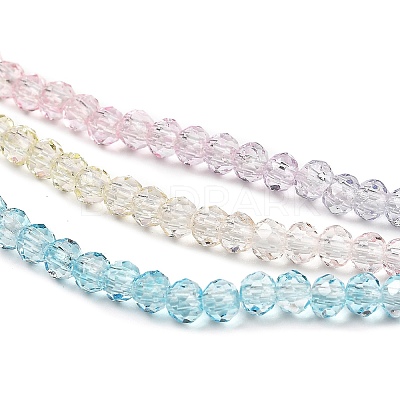 Transparent Painted Glass Beads Strands LS-DGLA-A034-T2mm-A21-1