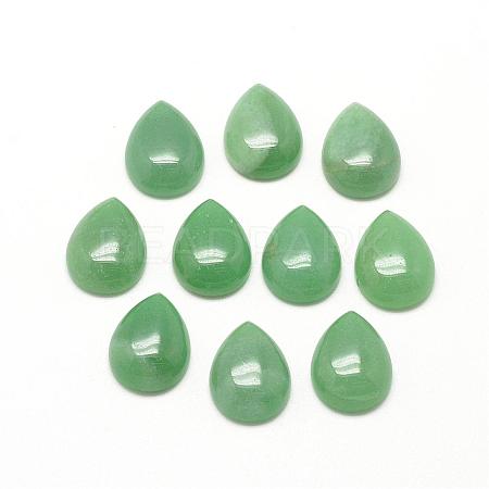 Natural Green Aventurine Cabochons G-R417-10x14-43-1
