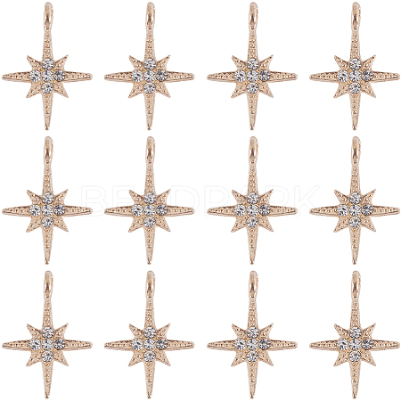 30Pcs Alloy Rhinestone Pendants FIND-SC0011-04-1