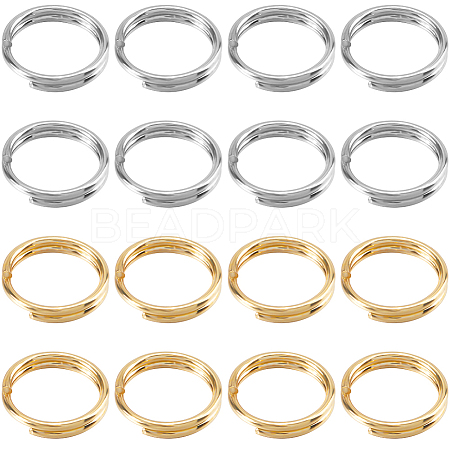 2 Colors 304 Stainless Steel Split Rings STAS-SC0009-25C-1