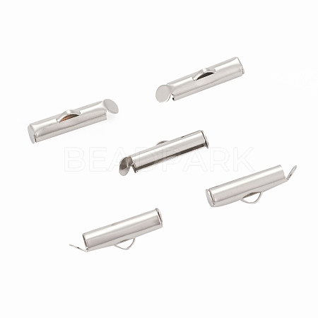 Iron Slide On End Clasp Tubes IFIN-R212-1.6cm-P-1