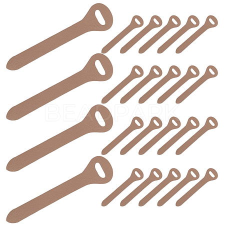 24Pcs Cowhide Zipper Puller Head PURS-GF0001-09D-1