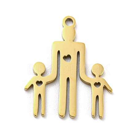 Mother's Day 201 Stainless Steel Pendants STAS-H188-01E-G-1