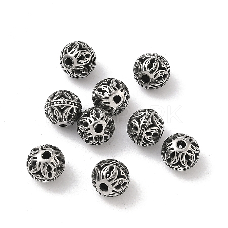 Retro 316 Surgical Stainless Steel Beads STAS-L307-17AS-18-1