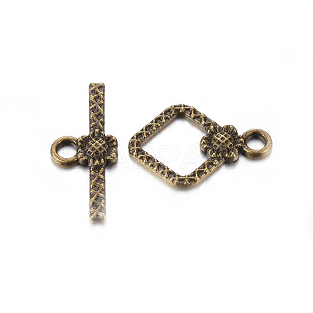 Tibetan Style Toggle Clasps TIBEB-A101564-AB-FF-1