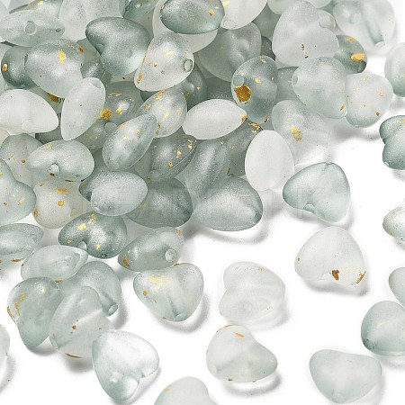 Frosted Transparent Acrylic Beads X1-OACR-F013-08-1